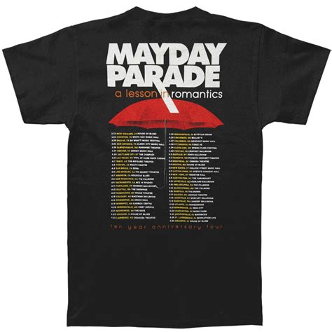 mayday parade lesson in romantics tour merch