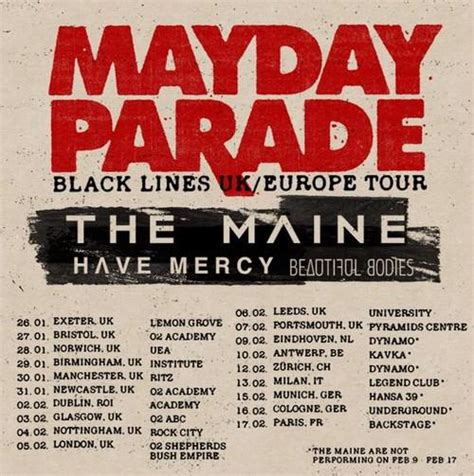 mayday parade tour uk