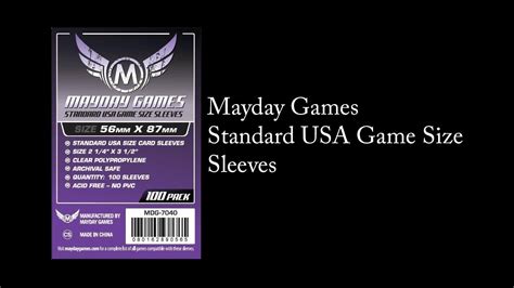 mayday standard sleeves