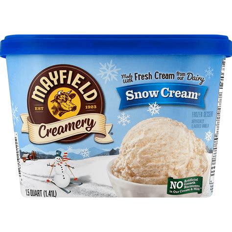 mayfield snow cream ice cream