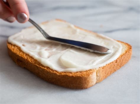 Mayo On Bread Before Toasting