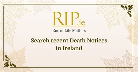 mayo rip death notices recent