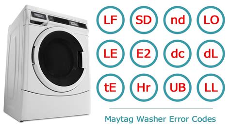 Maytag Front Load Washer Dc Error Code