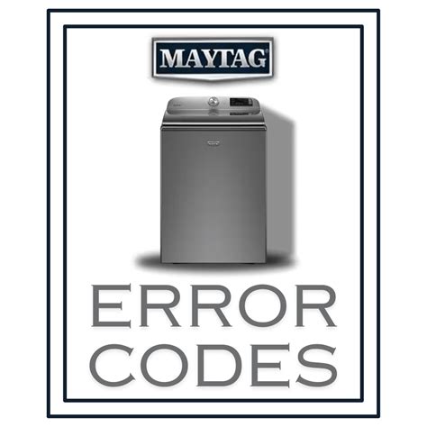Maytag Front Load Washer Od Error Code