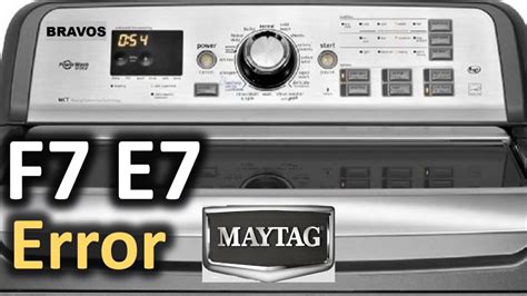 Maytag Washing Machine Error Code F0E7