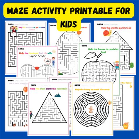 Maze Game Printable With Challenge