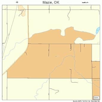 Mazie Oklahoma Map