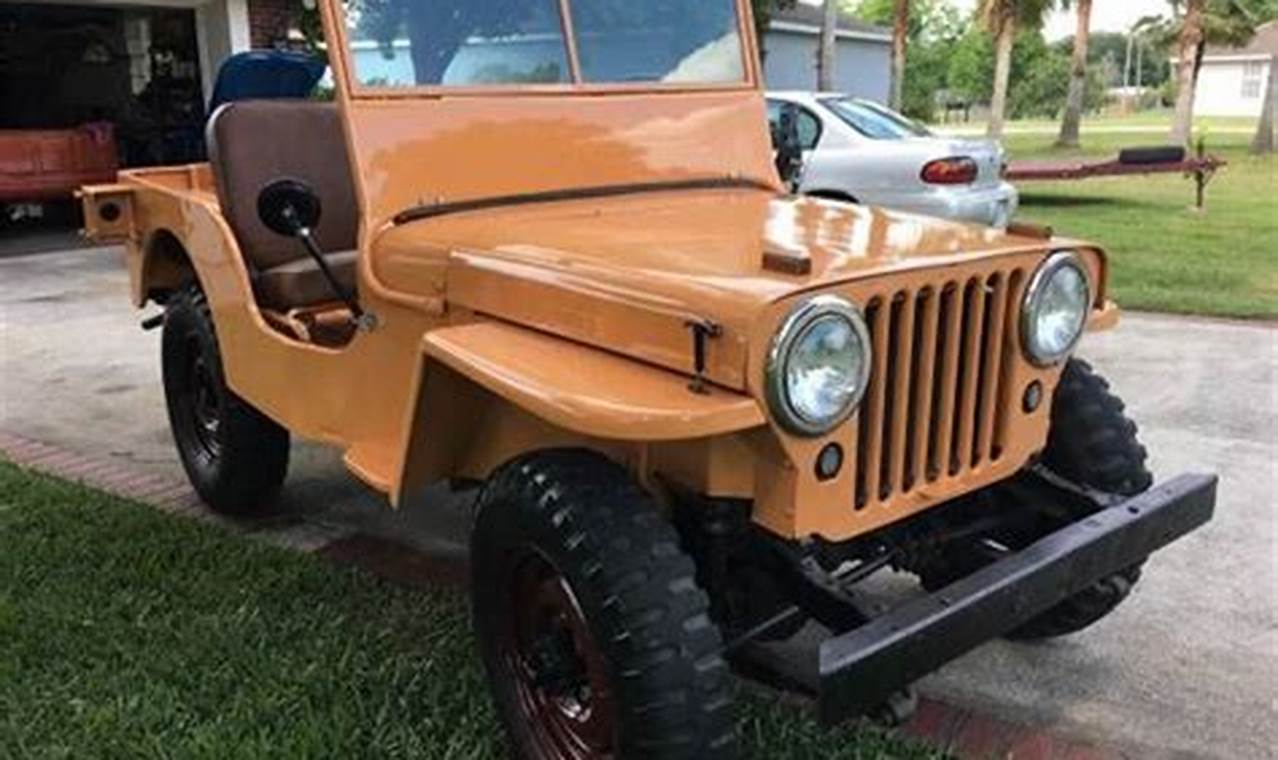 mb conversion of cj2 jeep for sale