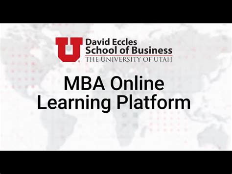 mba online university of utah