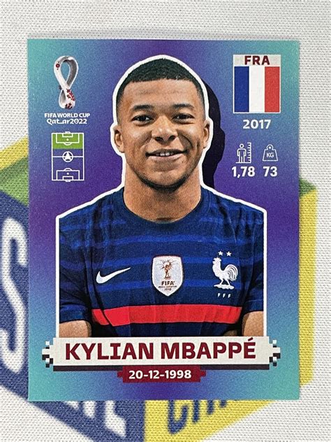 mbappe world cup sticker