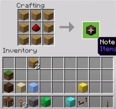 How to Craft a Note Block on Minecraft 5 Steps (with