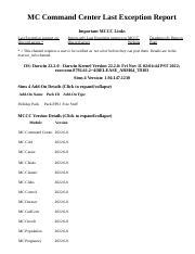 mc command center last exception help