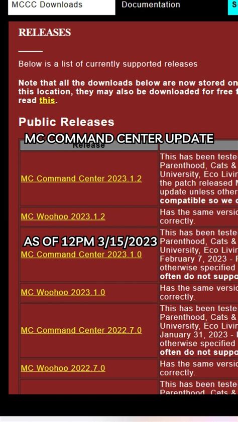 mc command center update 2023