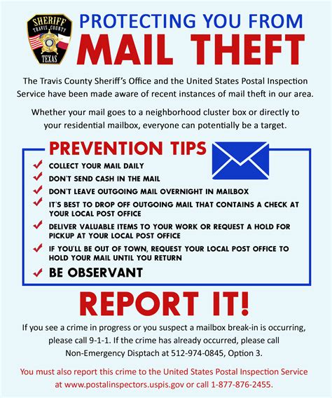 mca theft of mail