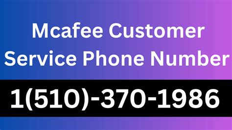 mcafee account phone number