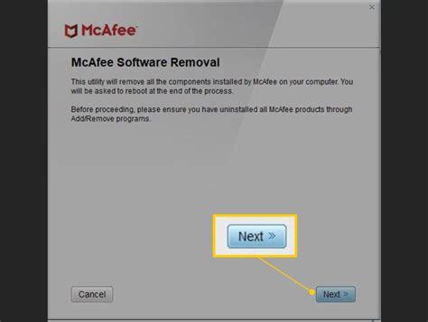 mcafee complete uninstall tool