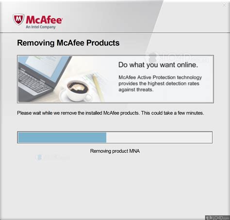 mcafee consumer product removal