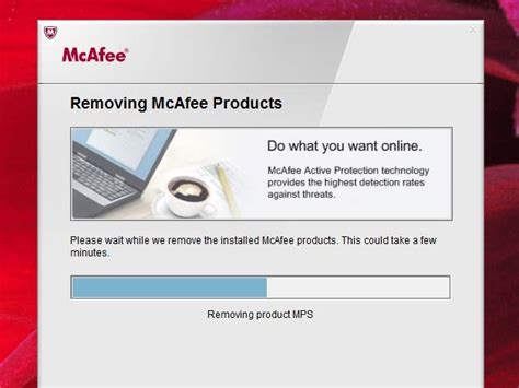 mcafee consumer product removal tool chip