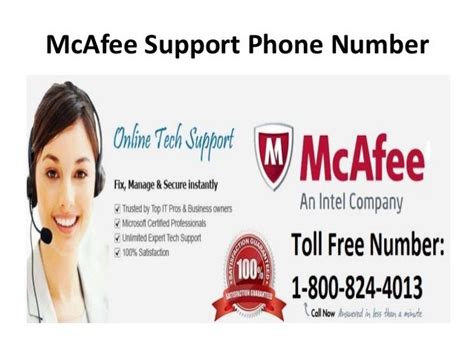 mcafee customer service 800 phone number