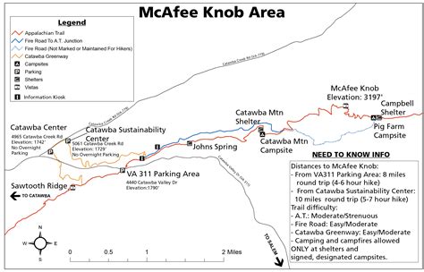 mcafee knob va map