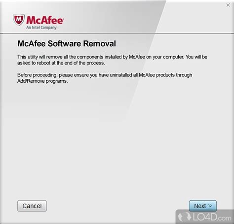 mcafee protection removal tool