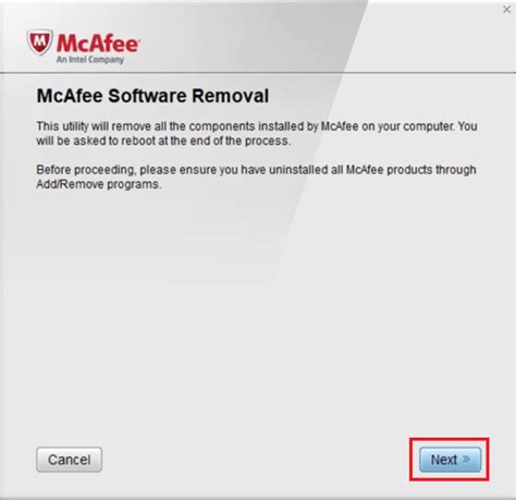 mcafee removal tool mcafee uninstaller