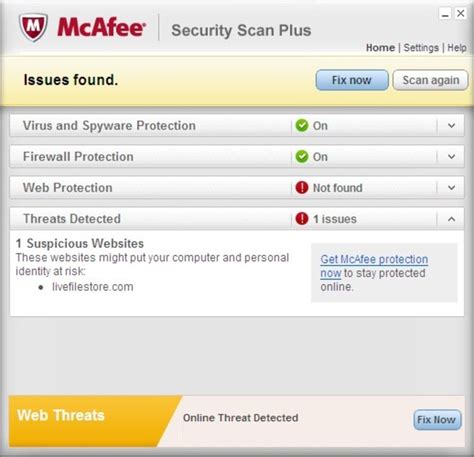 mcafee security full scan