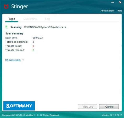 mcafee stinger win 10