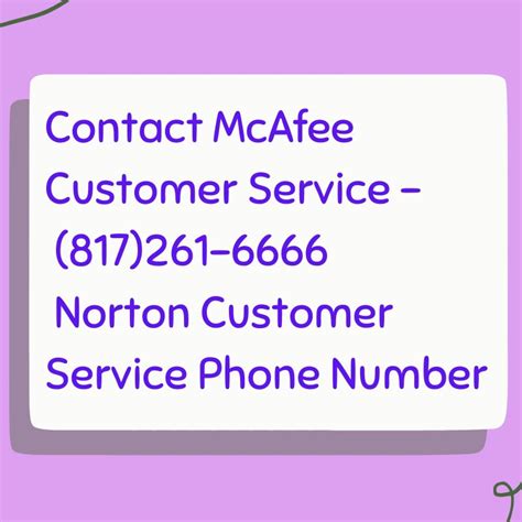 mcafee telephone number customer service