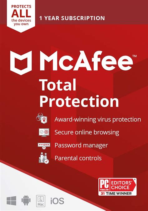 mcafee total protection 2021 1 device