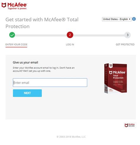 mcafee total protection login download