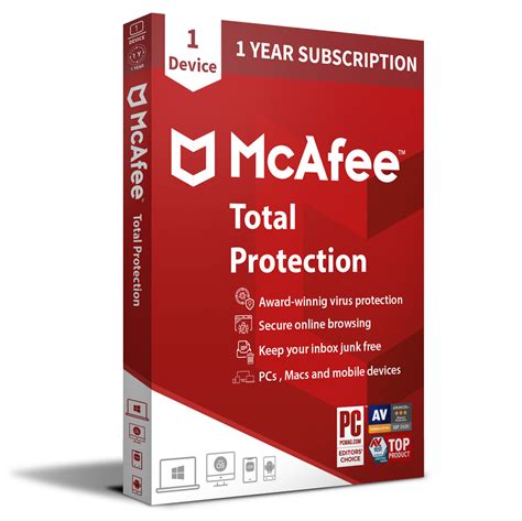 mcafee total protection not working