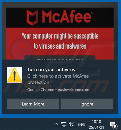 mcafee total protection subscription scam