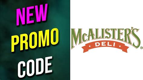 mcalister's deli promo code