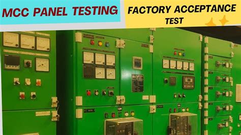 Mcc Panel Testing Procedure
