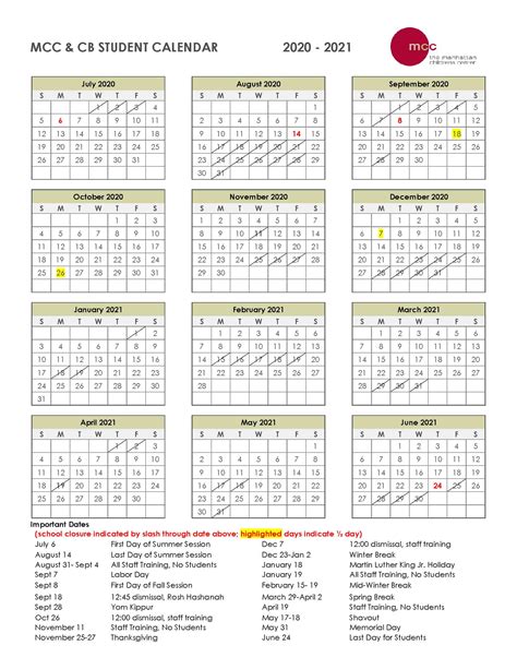 Mcc Spring 2025 Calendar