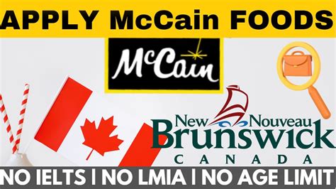 mccain foods new brunswick jobs