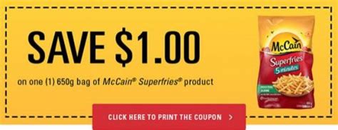 mccain fries coupon