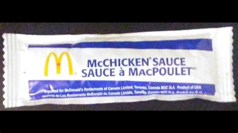 mcchicken sauce packets