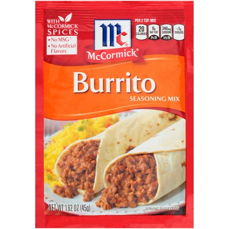 mccormick burrito seasoning mix