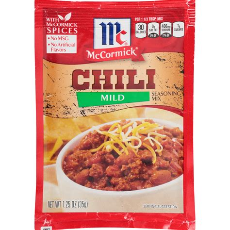 mccormick chili mix packet