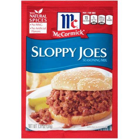 mccormick sloppy joes seasoning mix