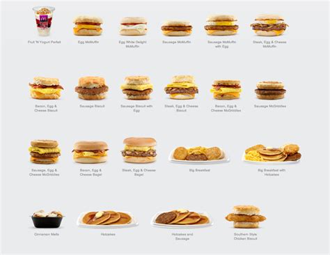 mcdonald's breakfast menu drinks