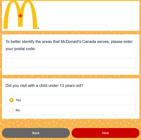mcdonald's canada customer survey