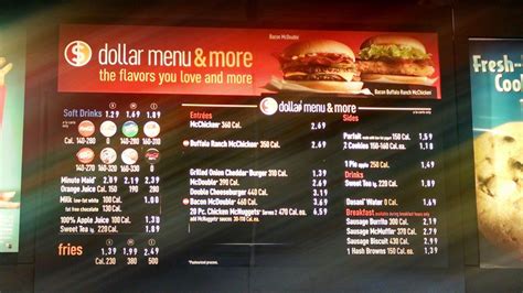 mcdonald's canada menu with prices