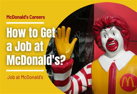 mcdonald's careers login