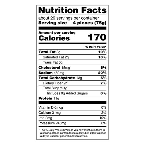 mcdonald's chicken nuggets nutrition facts