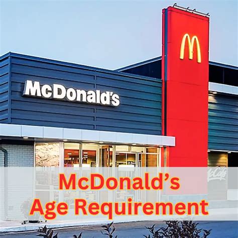 mcdonald's hiring age