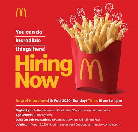 mcdonald's jobs hiring now