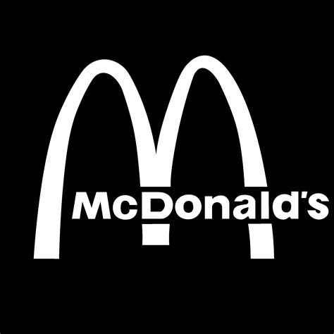mcdonald's logo black and white